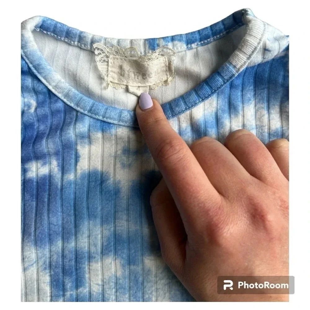 Btween matching set royal blue white tie dye sz4 - Picture 6 of 7